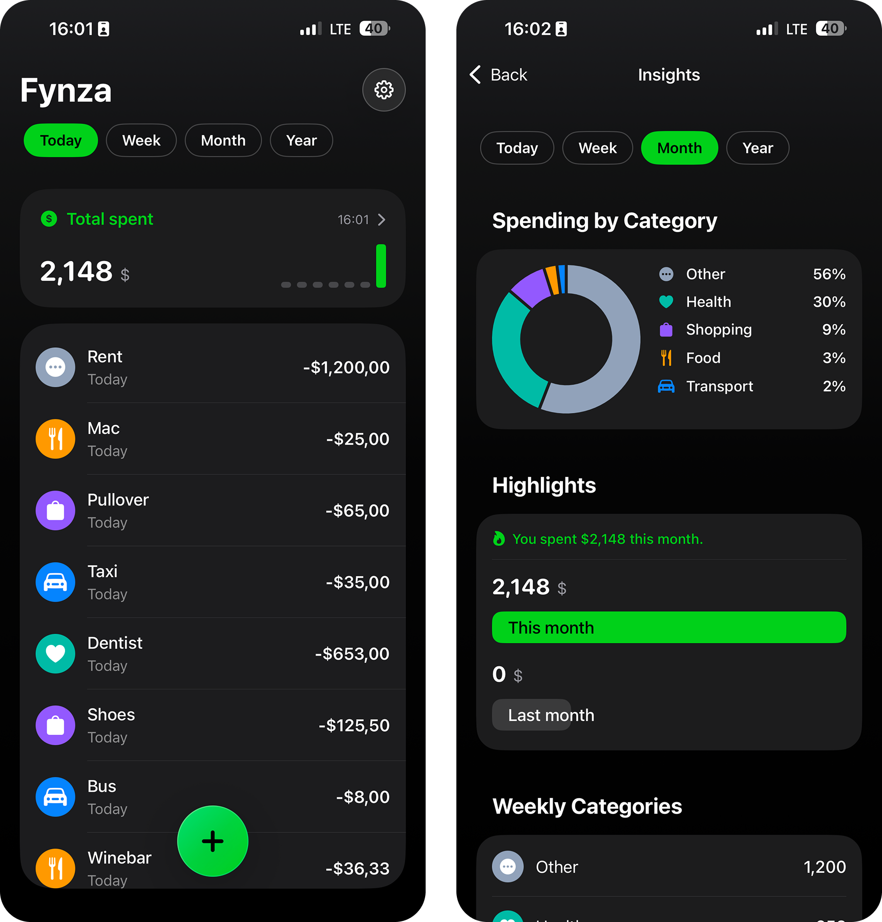 Money tracker – Fynza Step