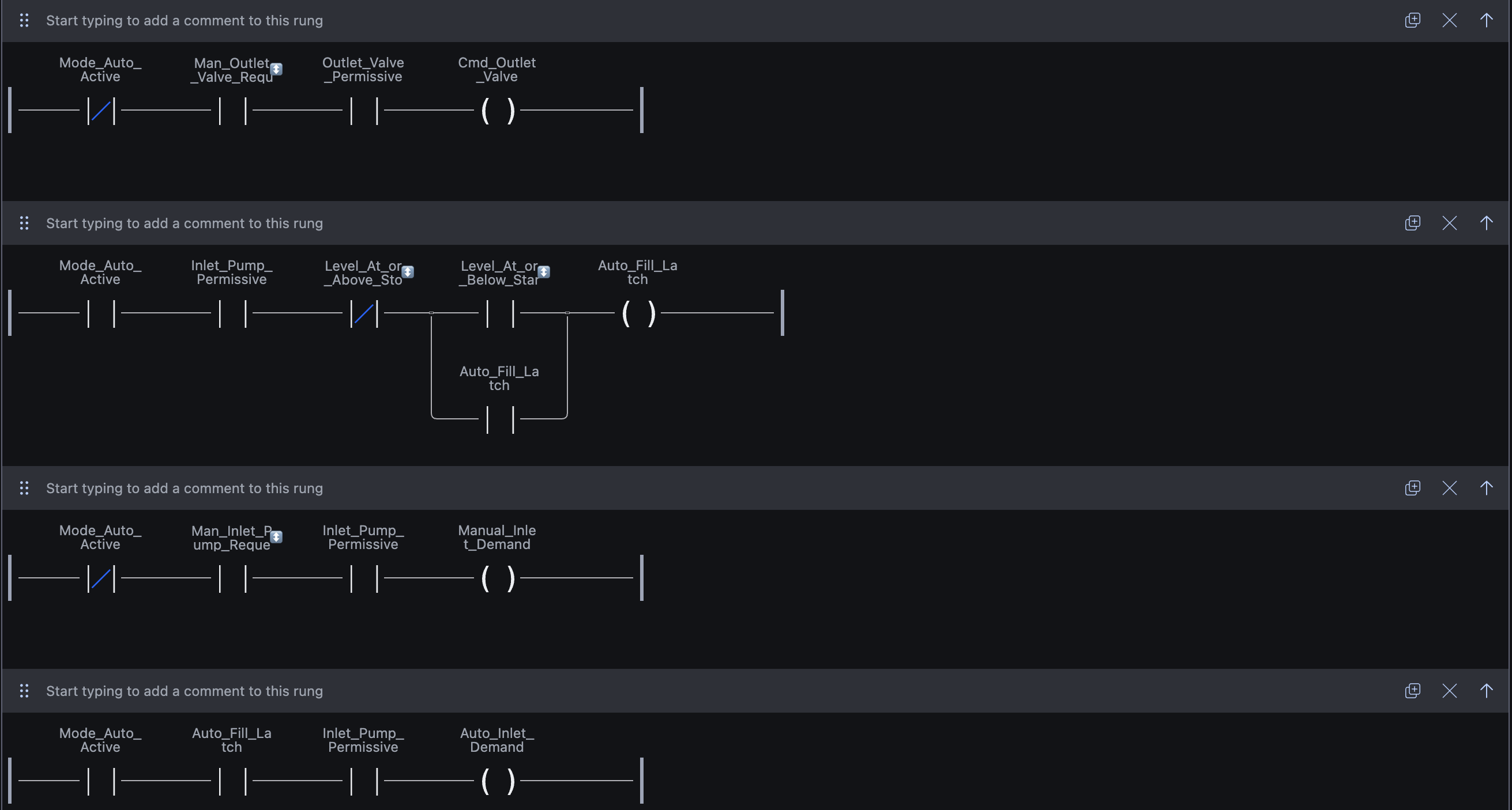 Tank Level Control Step