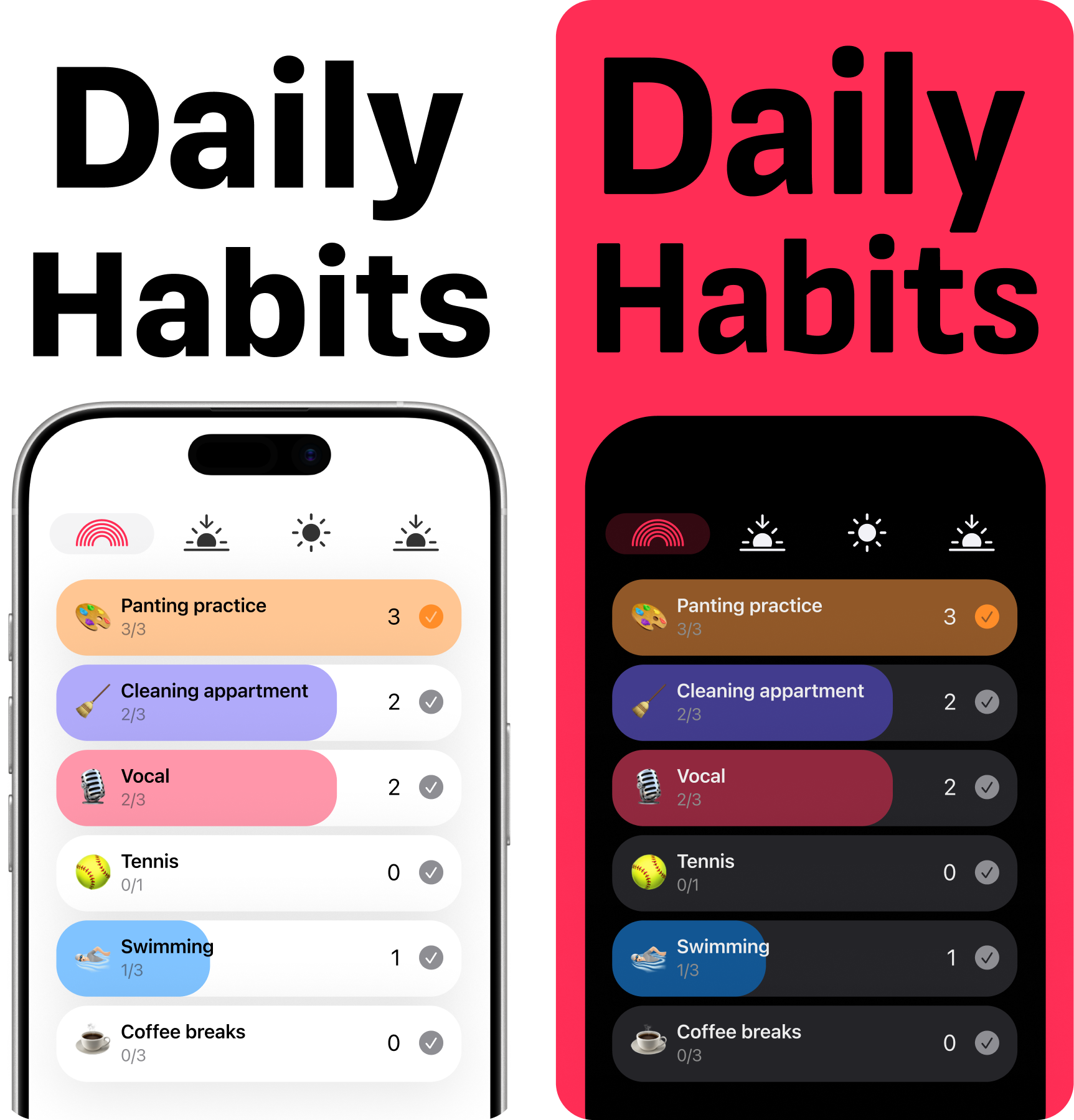 Habit tracker – Trackly Step